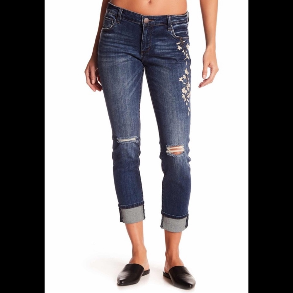 STS BLUE Taylor Tomboy Embroidered Denim Jeans 26